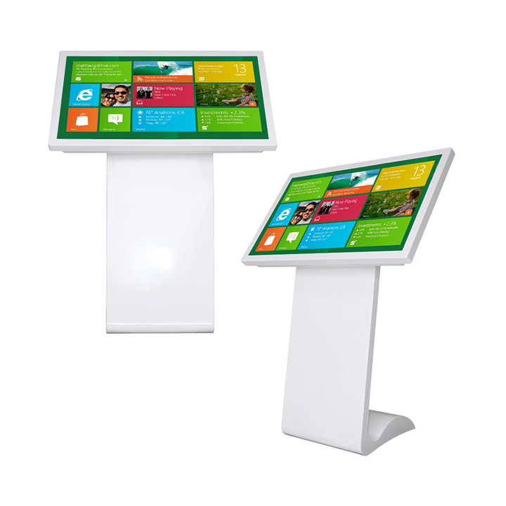 43 Inch Floor Stand Restaurant Horizontal Touch Screen Kiosk