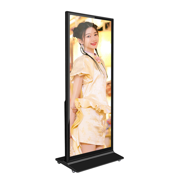 64 Inch Portable 4k Full Screen Digital Signage Kiosk