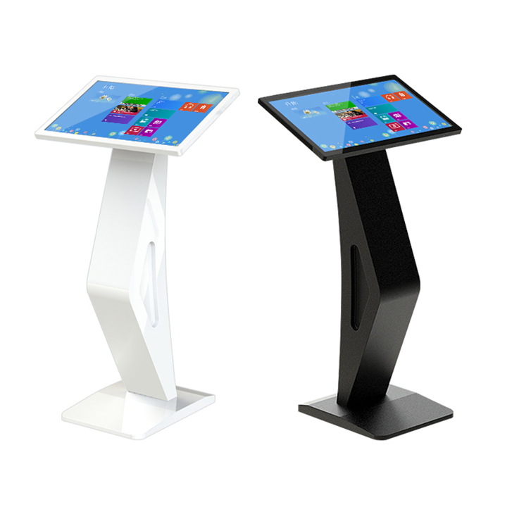 Black 24 Inch Floor Standing Information Touch Screen Kiosk