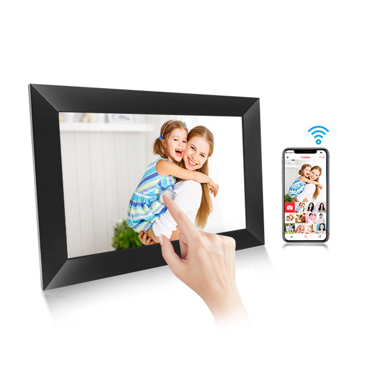 10 Inch Touch Screen Cloud Wifi Digital Photo Frame With Frameo App