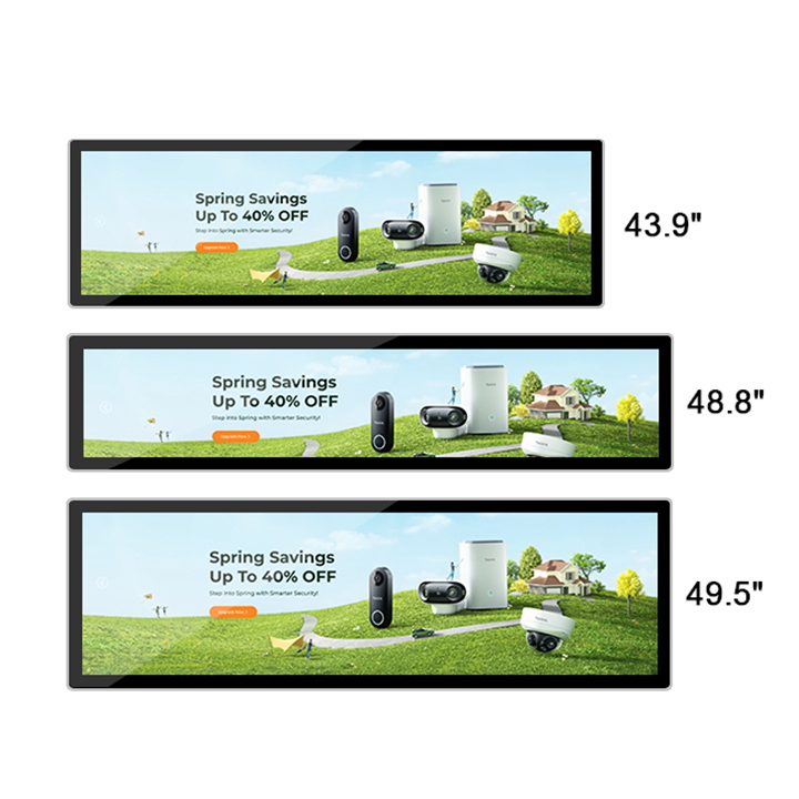 48.8 Inch Ultrawide Bar Type LCD Advertising Screen Digital Signage